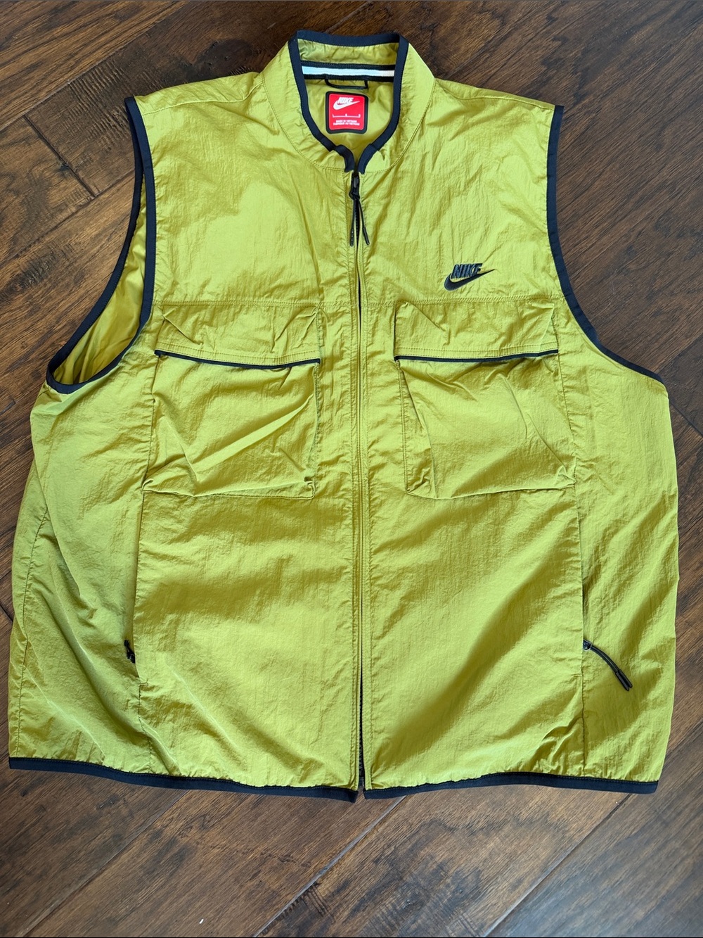 Nike Green and Black Men's Vest